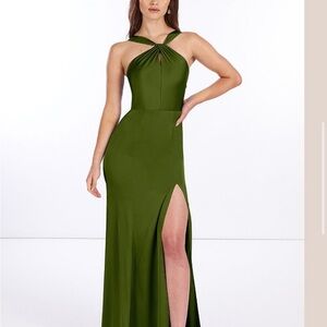 Azazie Elegant Green Evening Gown